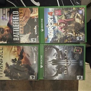 Xbox One Game Bundle - Battlefield Hardline, Far Cry 4, Titanfall, Diablo III